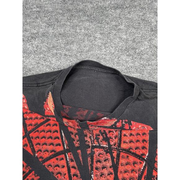 Vintage Marvel Spider-Man Full Face Graphic Tee 2000s Black XL - Picture 2 of 14